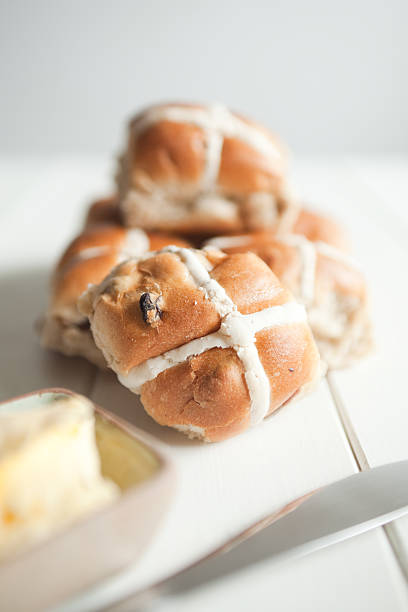 istock Hot Cross Buns and Butter 183821573