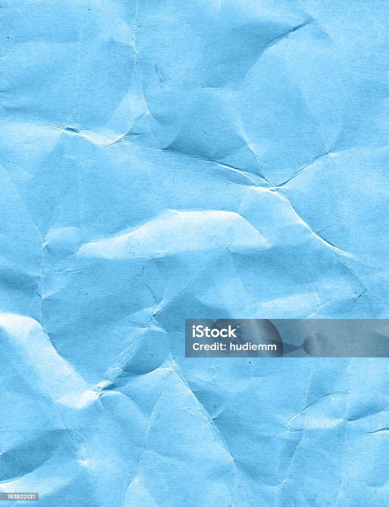 Bleu ridée papier Kraft (XXXL - Photo de Abstrait libre de droits