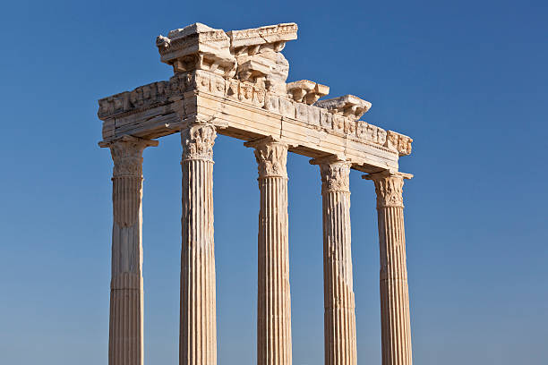 Apollo Temple (Side Turkey) Apollo Temple in Side - Antalya - Turkey temple of apollo antalya province stock pictures, royalty-free photos & images