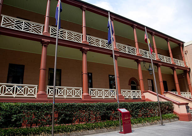 new south wales parlamento house, austrália - history built structure australia building exterior imagens e fotografias de stock