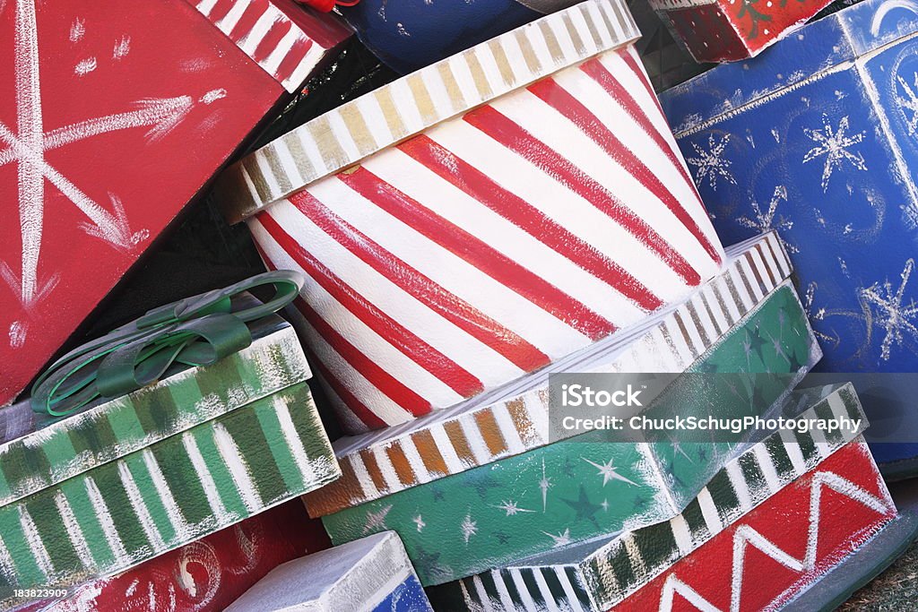 Подарочная коробка Рождественский праздничное настроение - Стоковые фото Атласная ткань роялти-фри
