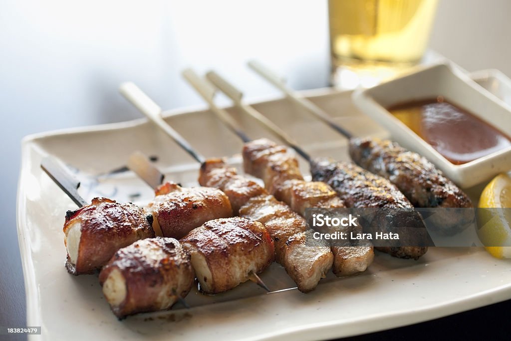 Des brochettes Yakitori - Photo de Barbecue libre de droits