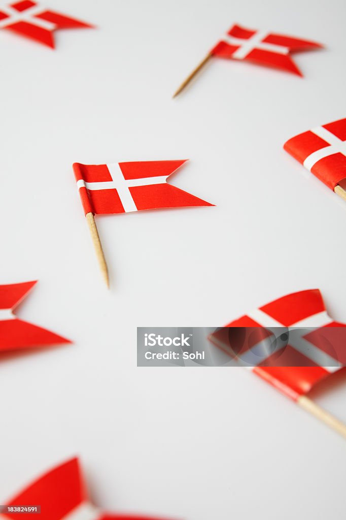 Dänische Flagge - Lizenzfrei Dänische Flagge Stock-Foto