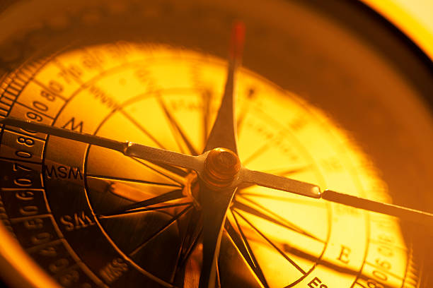 istock Close Up Of Golden Compass Face 183824910