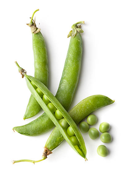 istock Vegetables: Green Peas Isolated on White Background 183825119