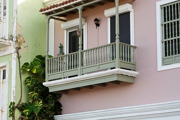 Colorido antigua de San Juan, Puerto Rico - foto de stock