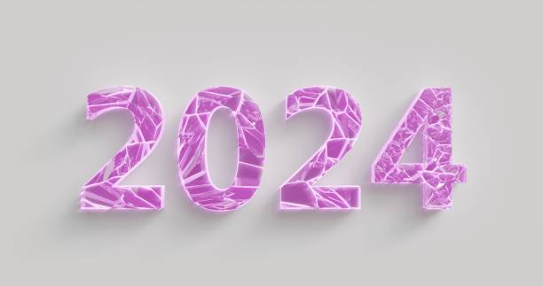 istock Ice symbol for the New Year 2024. 3D rendering. 1838256687
