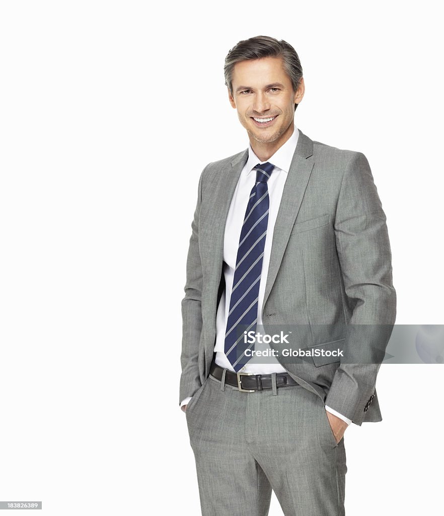 Zuversichtlich business Mann mit Händen in den Taschen - Lizenzfrei Geschäftsmann Stock-Foto
