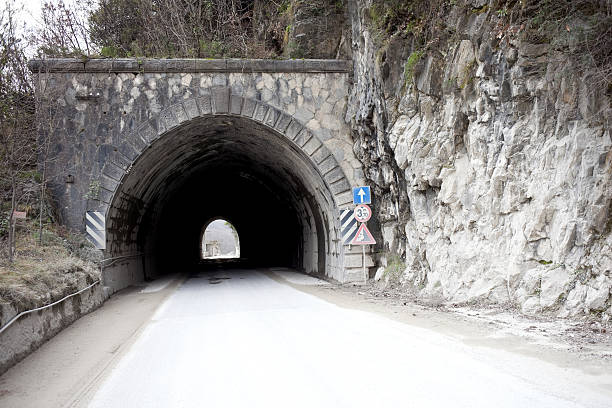 istock road to marble quarries , tunnel 183826409