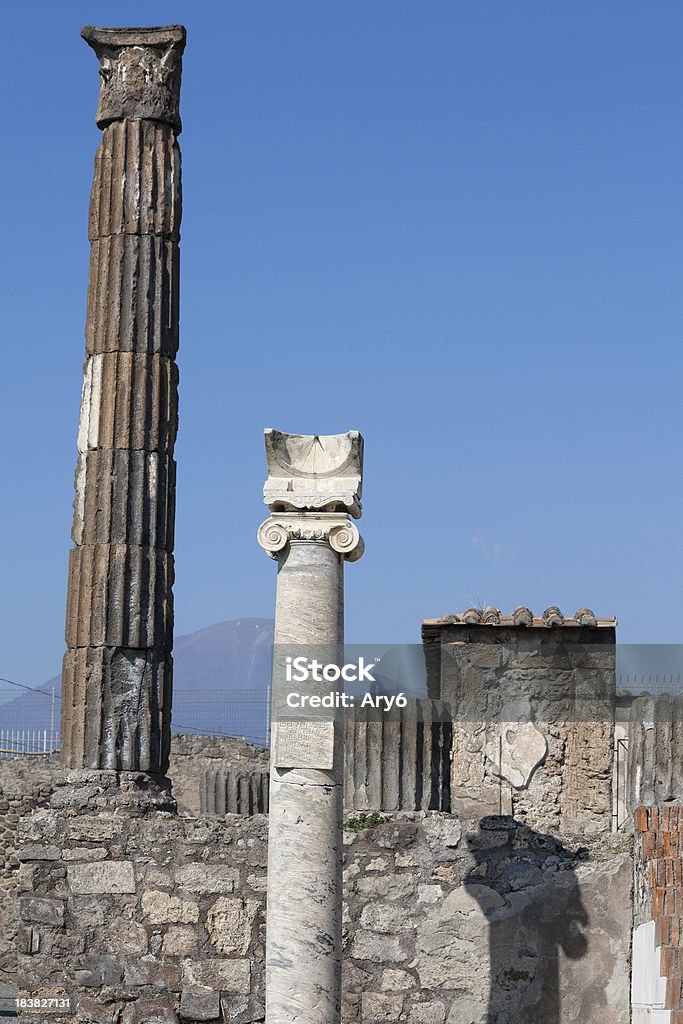 Tempio di Apollo in Pompei - Foto stock royalty-free di Antica Roma