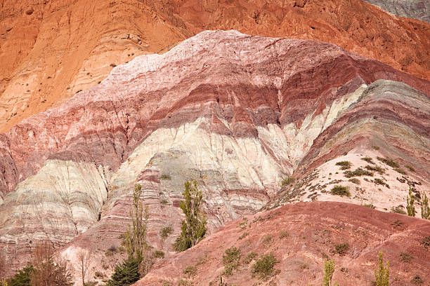 Argentina valley in Purmamarca Hill of the seven colors  stratified epithelium stock pictures, royalty-free photos & images