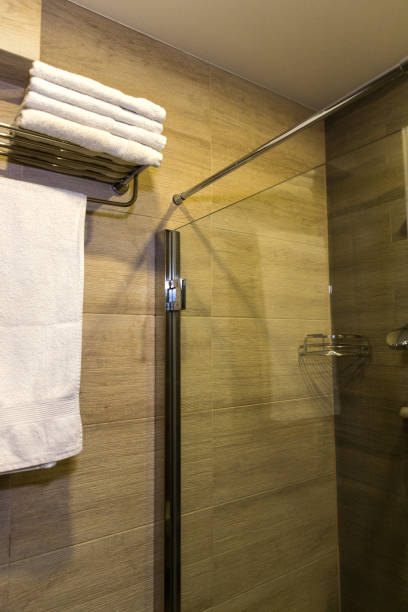 istock A stack of clean white towels in the shower room 1838272550
