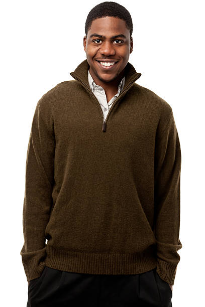 portrait de jeune homme - men sweater excitement satisfaction photos et images de collection