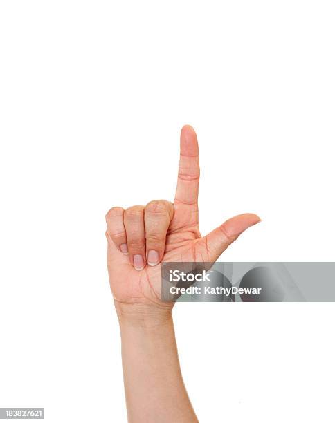 Letter L In American Sign Language Stock Photo - Download Image Now - Letter L, Sign, Sign Language