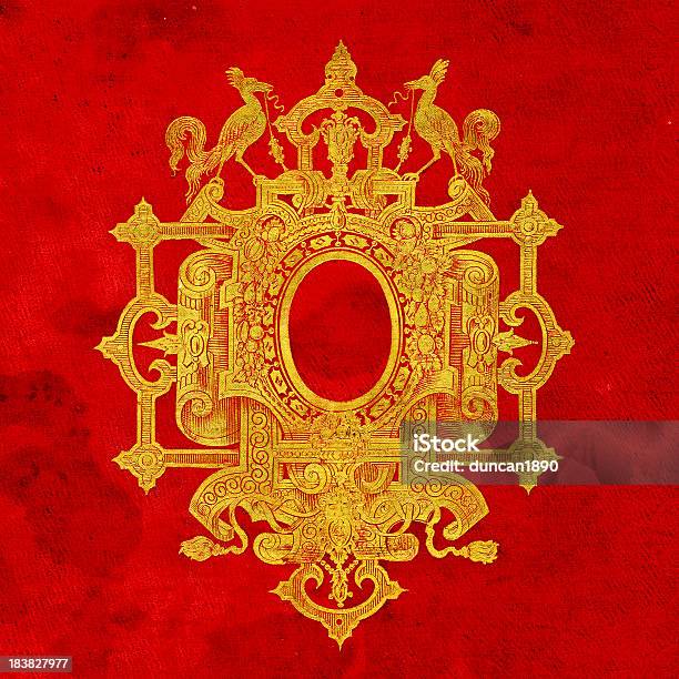 Emblema De Ouro Gravado - Arte vetorial de stock e mais imagens de Antigo - Antigo, Antiguidade, Arcaico