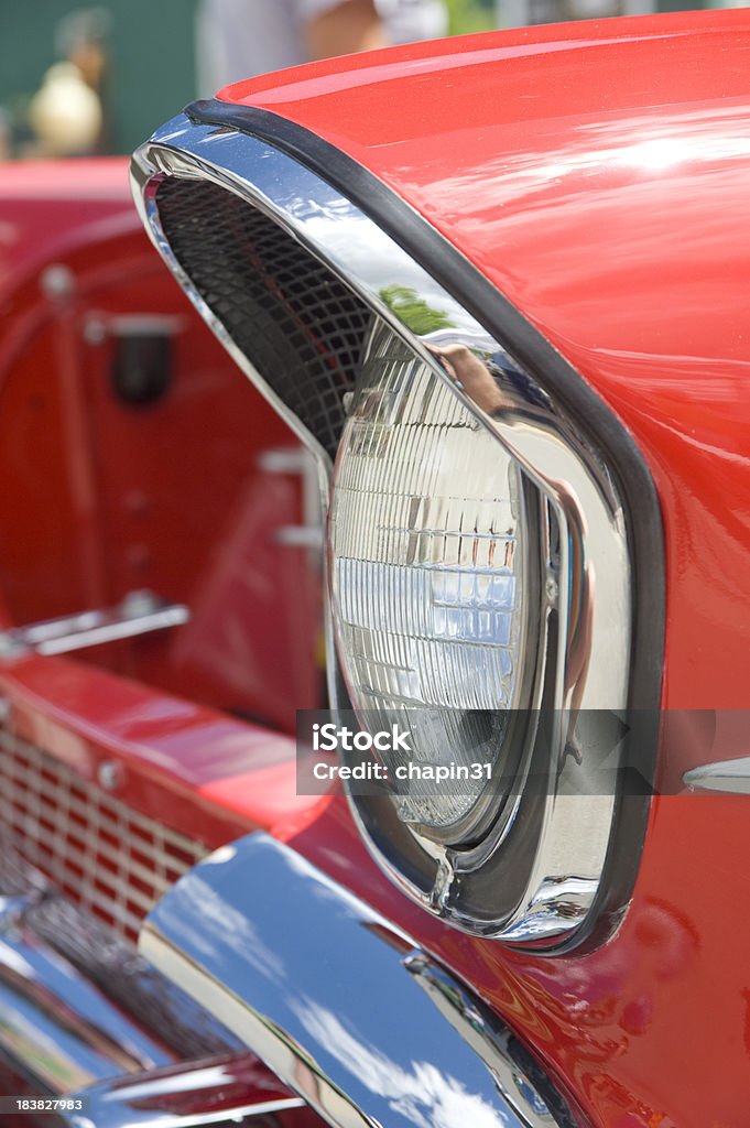 Scheinwerfer von 1957 Automobile - Lizenzfrei Liebhaberwagen Stock-Foto