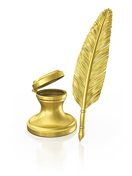 ink well and quill pen