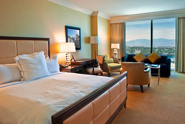 Las Vegas Hotel Room stock photo