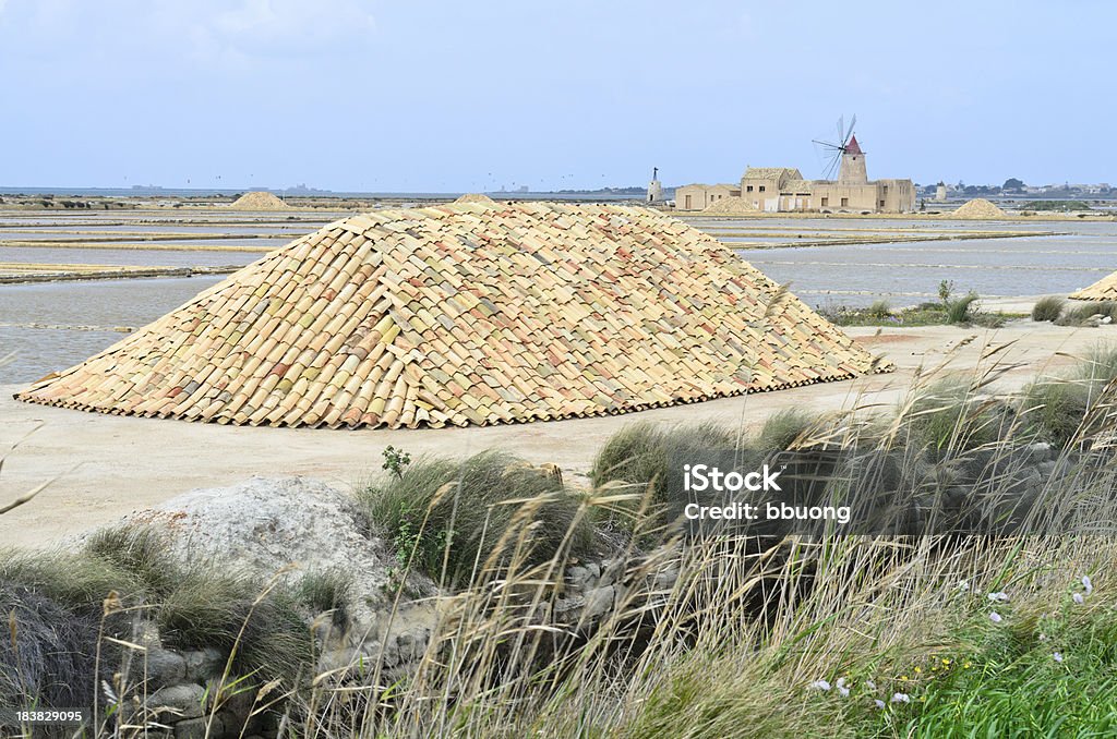 salt mill and basins (Sicily-Italy) check also my favourite photos (click on the link below)! Cloud - Sky Stock Photo