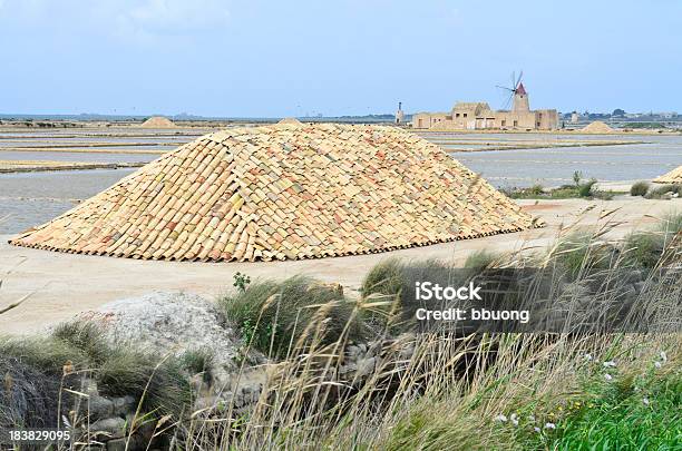 Salt Mill And Basins Stock Photo - Download Image Now - Cloud - Sky, Color Image, Horizontal