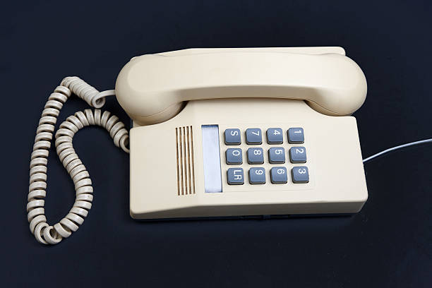 istock Retro UK push button telephone circa 1988 183829517