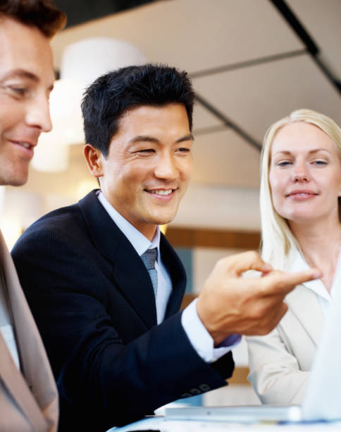 istock Executives in a business meeting 183829971