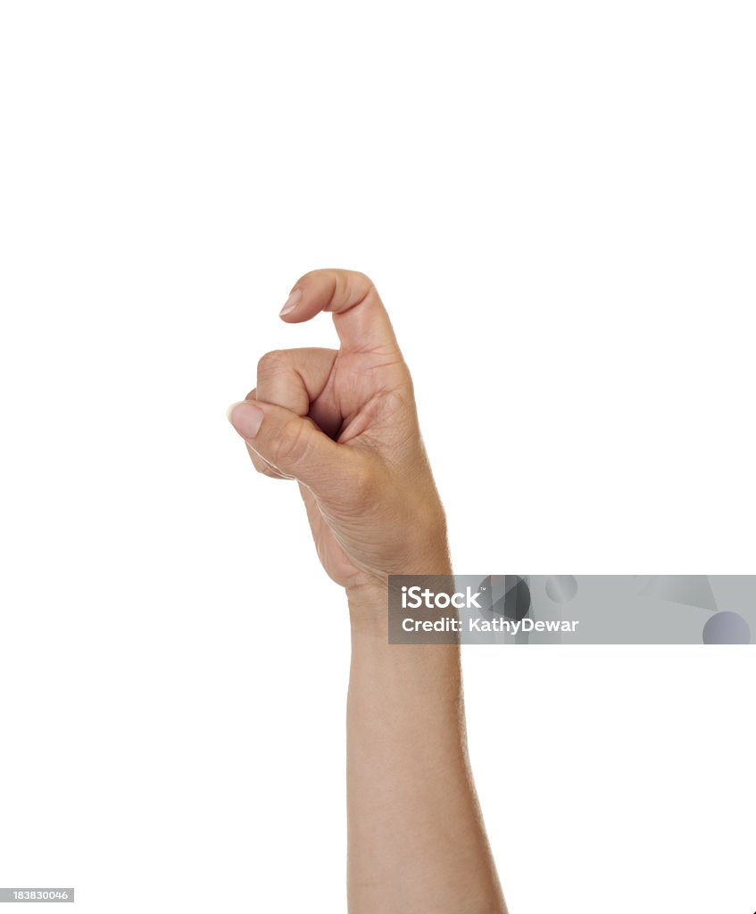 Letter X in American Sign Language Caucasian female making the letter X using American Sign Language. Alphabet Stock Photo