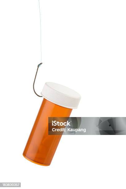 Hooked To Prescription Drugs Stock Photo - Download Image Now - Addiction, Bottle, Capsule - Medicine