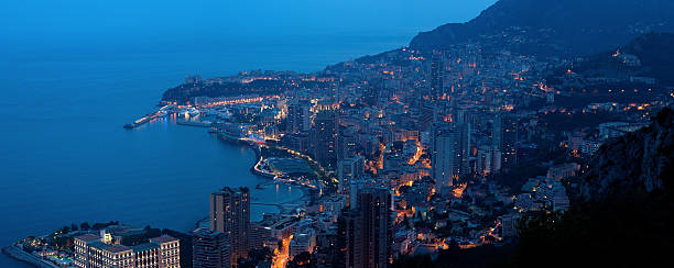 istock XXXL Monaco (Monte Carlo) by night panoramic 183830583