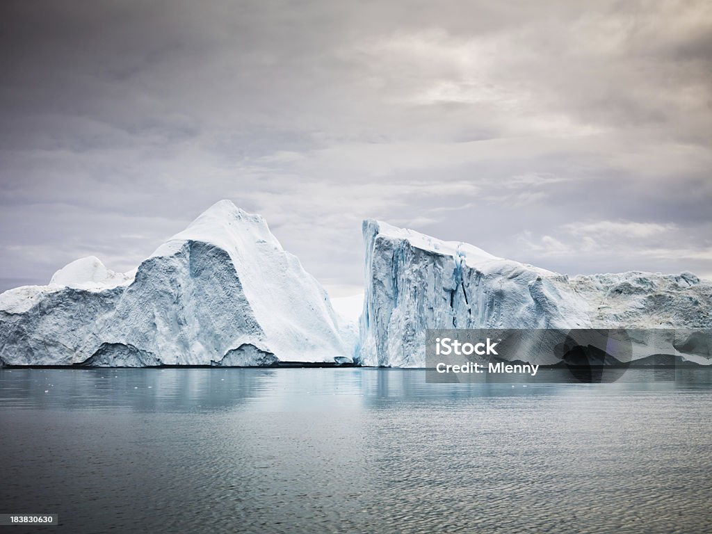 Arctic Icebergs Biegun północny Fiord Ilulissat Ice - Zbiór zdjęć royalty-free (Arktyka)