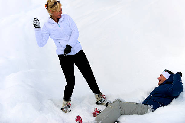 istock Couple on the snow 183830651