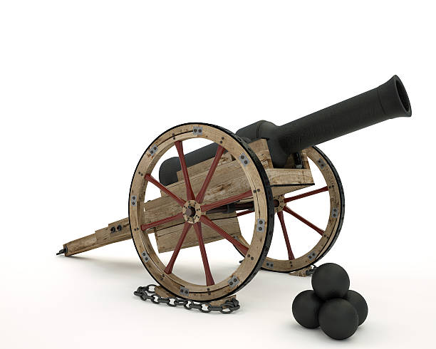 istock Wooden cannon 183832224