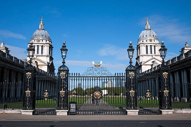 istock Greenwich Old Royal Naval College gates 183832391