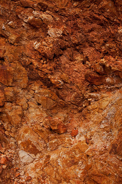 Copper Stone background textured "Close-up of a colorful copper rock formation in Bisbee, Arizona, USA. Vertical" slate ridge stock pictures, royalty-free photos & images