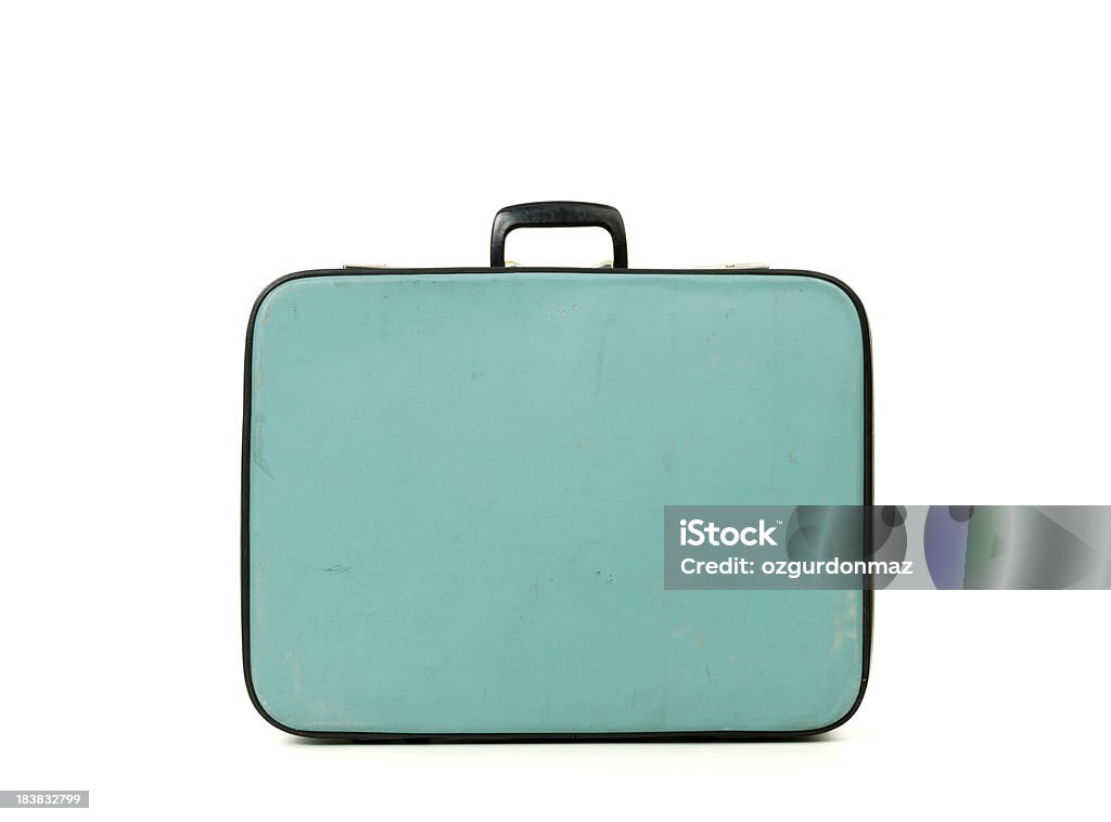 La vieja maleta azul - Foto de stock de Maleta libre de derechos