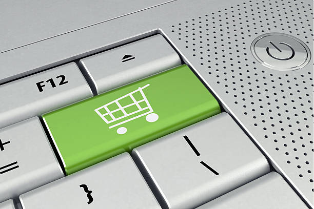 istock Keyboard with shopping cart 183832976