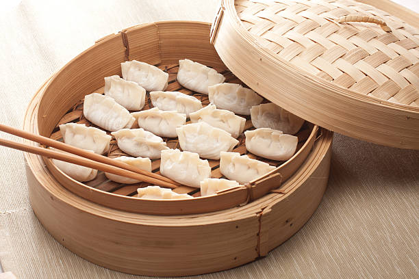 istock Jiaozi filled with pork and vegetables 183833366