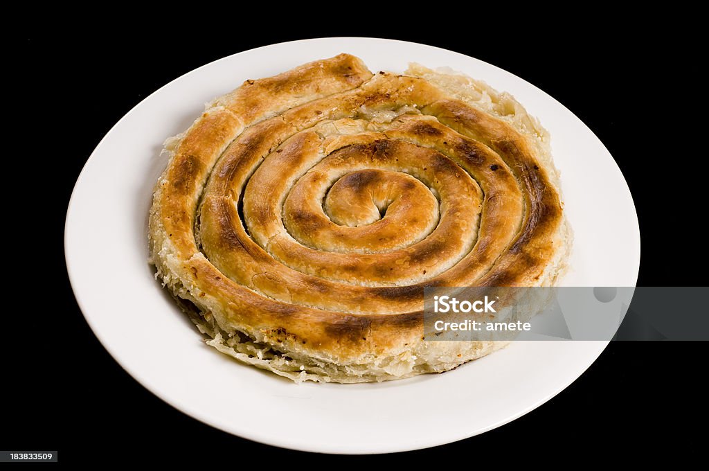 Meat Pie A Bosnian meat pie... Baked Stock Photo