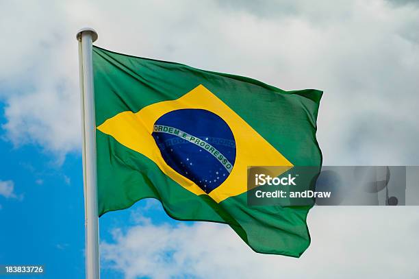 Bandeira Brasileira - Fotografias de stock e mais imagens de Bandeira Brasileira - Bandeira Brasileira, Brasil, Bandeira