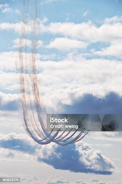 Acrobatic Jet Planes In Flight Stock Photo - Download Image Now - Snowbirds - Air Squadron, Above, Air Force