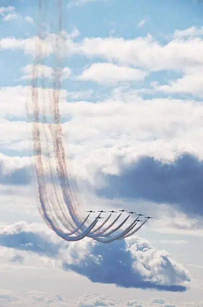 Photo of Acrobatic Jet Planes in Flight