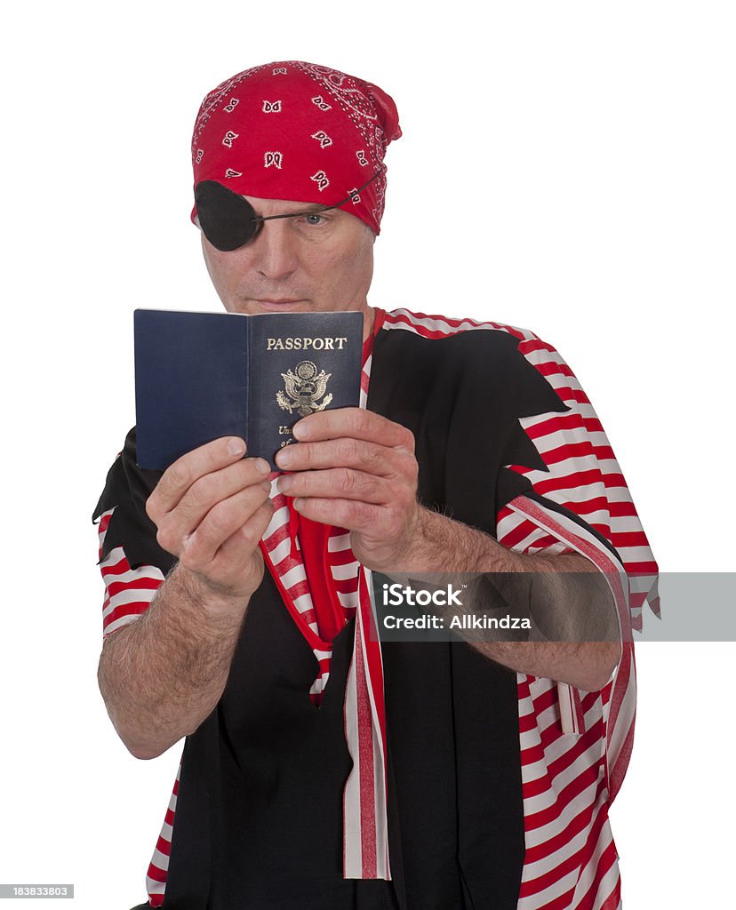 Passeport pirate - Photo de Bandana libre de droits