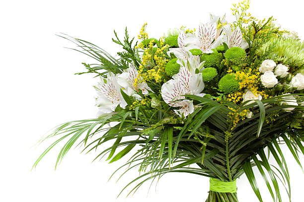 istock Green and white bouquet 183835243