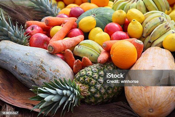 Foto de Frutas e mais fotos de stock de Abacaxi - Abacaxi, Abóbora, Alimentação Saudável