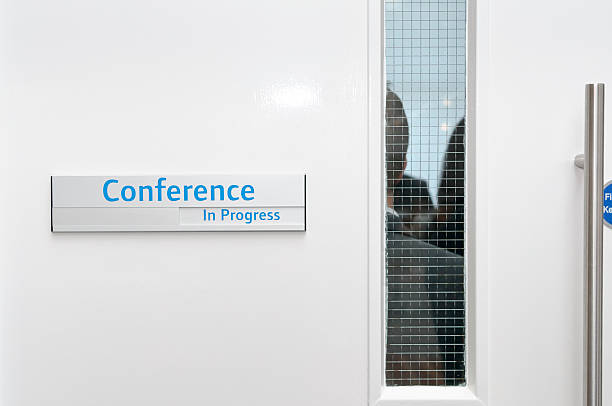 conference in progress stock photo