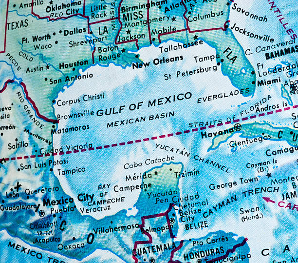 istock Gulf of Mexico on a Globe 183835595