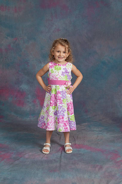 istock Young Girl Studio School / Yearbook Portrait Age 4 183835668