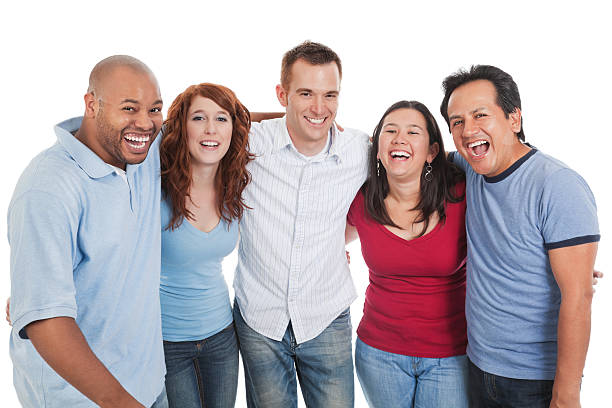 istock Small Group of Diverse Adults Laughing 183835703