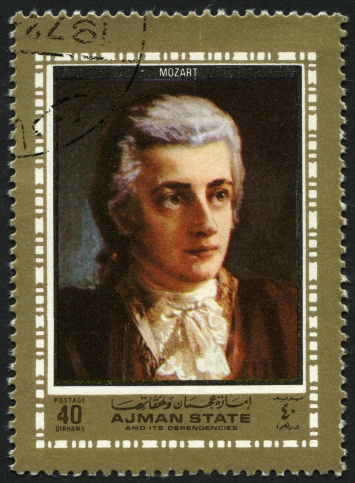 Postage stamp printed in Shiarjah & Dependencies shows Frederic Chopin (1810-1849), circa 1972