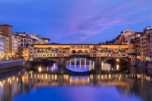 Dramatic Romantic mood in Florence italy